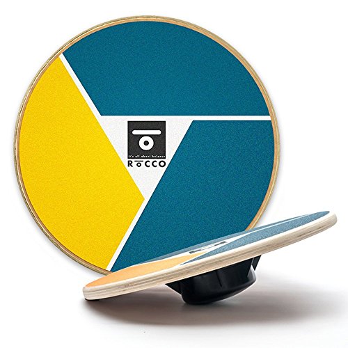 ROCCO BALANCE Wobble Board + Exercise Video - Core Training, Fitness Equipment - Build Stability, Strength and Flexibility - 15.75â€ Diameter