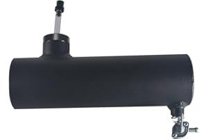 SJVLXHI Black Gas Tank Aluminum Cylinder 10" For Coleman Powersports CT200U BT200X CT200u-ex,For Predator 212cc 196cc/6.5HP Go Kart and Gas Mini Bike