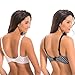 Women's Minimizer Unline Underwire Full Figure Bra with Embroidery Lace-2 pack-white-black-34D