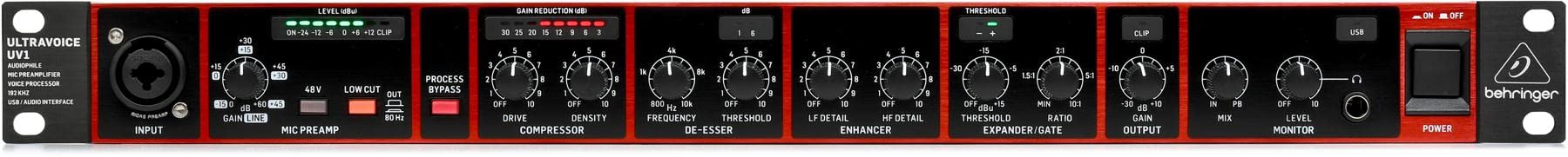 Behringer Ultravoice UV1 Channel Strip and USB