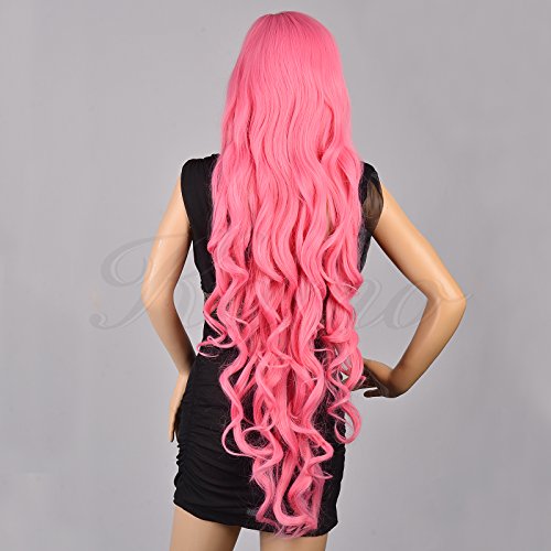 Kamo 40" vocaloid megurine luka curly cosplay wig