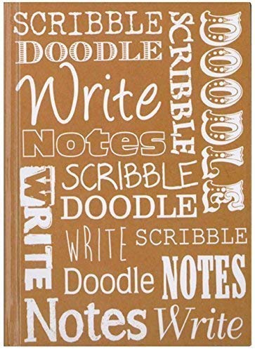 A5 Scribbles & Doodles Hardback Casebound Lined Notebook 80gsm Paper