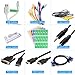 Cable Labels,LANMU Self-adhesive Cable Label,Cable/Cord Identification Tags,10 Sheets 300 Labels,A4 Size Waterproof Tear Resistant Labels Works with Laser Printer(5 Assorted Colors)
