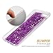 ESEEKGO Case Compatible iPhone 7 Plus, ESEEKGO Floating Liquid Case Compatible with iPhone 7 Plus Soft Cover TPU Bumper Bling Bling Case (Purple)
