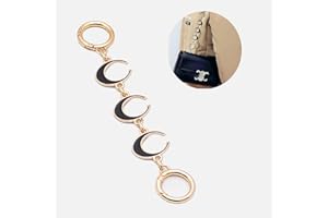 PYIDI Purse Strap Extender, Chain Strap for Purse, Bag Strap Extender, Purse Chain Extender, Chain Purse Strap, Bag Extender Purse Strap, Extender Purse Strap (Black Crescent)