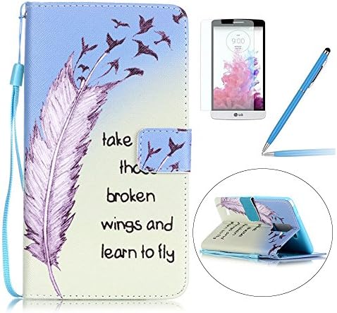 LG Stylus 2 Case, LG G Stylo 2 LS775 Case, Mellonlu Premium PU Leather Flip Wallet Case for LG G Stylo 2 LS775/Stylus 2, with Free Screen Protector + Stylus Pen, (Not fit LG G Stylo 2 Plus)