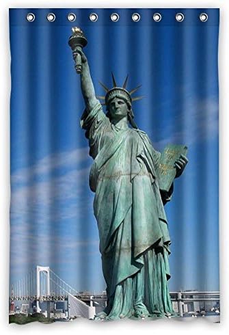 I-Manggo Polyester Bath Curtains Waterproof Printed Statue Of Liberty Shower Curtain Bathroom Ch