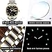 OLEVS Men Women Quartz Business Watch with Stainless Steel Band, Classic Waterproof Watches Roman Numeral Unique Calendar Date Window Wristwatch