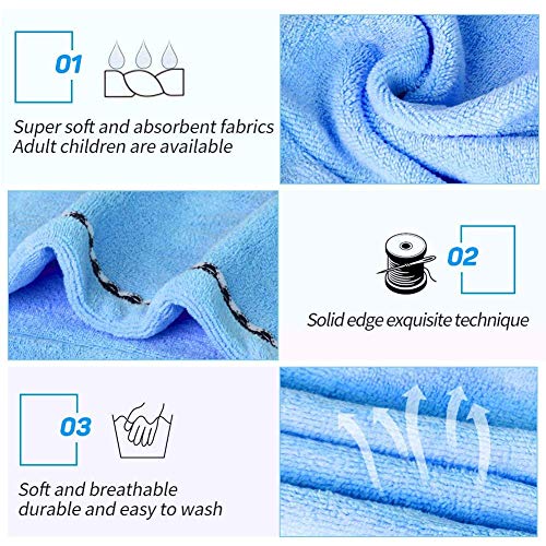 3 Pack Microfiber Hair Towel, Hair Drying Towels Wrap Turban, Super