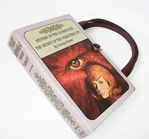 Book Purse Nancy Drew Mystery of the Glowing Eye Secret of Forgotten City Handbag