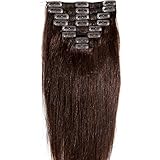 Standard Weft 10-24 Inch Clip in 100% Real Remy Human Hair Extensions 8 Pieces 18 Clips