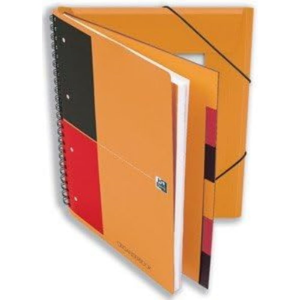 Oxford International Organiser Book 2 Wire 2 Margin Ruled 6 Extra Dividers 160pp A4+ Ref N01802P [Pack of 5]