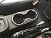 Opar Silver Front Cup Holder Trim for 2011 - 2017 Jeep JK Wrangler & Unlimited