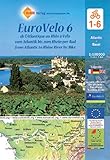 Eurovelo 6: from Atlantic to Rhine River Cycling Map (6 maps) 1:100K (English, French and German Edition) by 