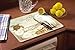CounterArt Coastal Waterways Glass Cutting Board, 15 x 12 Inches