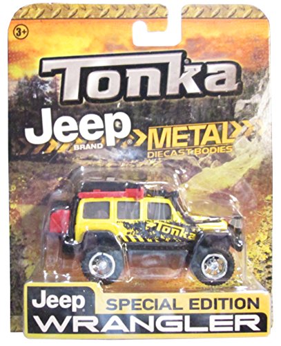 Tonka Jeep Brand Metal Diecast Bodies Jeep Wrangler Yellow