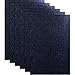 Christmas Glitter Heat Transfer Vinyl HTV for T-Shirts 10 x 12 Inches 6 Sheets (Black)