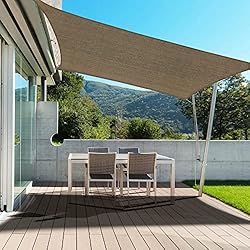 PureFit Rectangle Sun Shade Sails Outdoor 8 x 10 ft