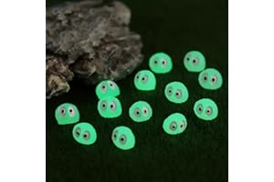 Honiweer Glow in Dark Luminous Miniature Fairy Garden Accessories, Animals, Figurines, Micro Landscape Ornaments DIY Kit, Environmental Resin Decoration Outdoor Patio Lawn Yard (E013 20PC)