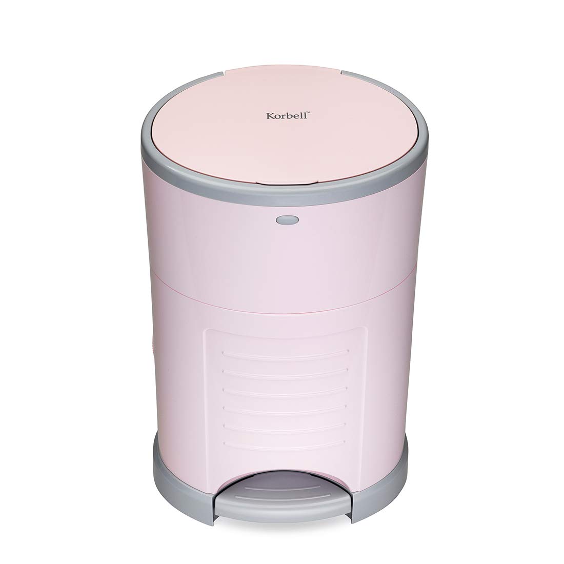 Korbell Standard 16 Litre, Hands Free Nappy Disposal Bin, Soft Pink