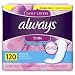 Always Thin Daily Liners, Regular Absorbency, 120 Count, Unscented, Wrapped primary