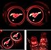 JSAMZ Car Logo LED Cup Pad led Cup Coaster USB Charging Mat Luminescent Cup Pad LED Mat Interior Atmosphere Lamp Decoration Light (Mustang)