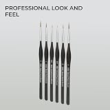 H&S Detail Paint Brushes Set 6pcs Fine Tip for Acrylic Watercolor Oil view 7