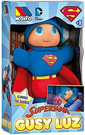Molto - Gusy Luz Light with Superman design, soft toy (15869) By Phonograph