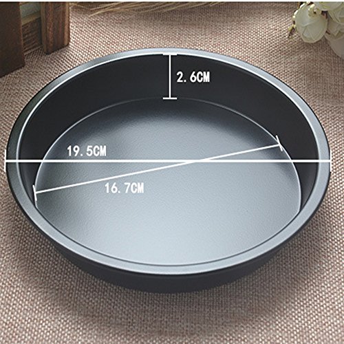 Aviat 1Pc Pizza Tray 7inch Baking Pan Mold Useful Round Deep Dish Nonstick Pie Bakeware Kitchen Cookware DIY for Breakfast Birthday Party - Thumbnail 6
