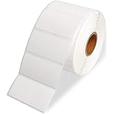 Ü Heartray 2" x 1" Direct Thermal Labels for UPC Barcodes, Address, Perforated & Compatible with All Kinds of Thermal Label Printer and Desktop Printers (1 Roll, 1200/Roll)