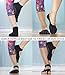 RAE-YOGA Non Skid Antibacterial Bamboo Toe Socks (M-L (8.5 -10), Black)