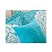 Aqua Blue Lime Green Floral Damask Print Comforter Bedding Set Girls Teen