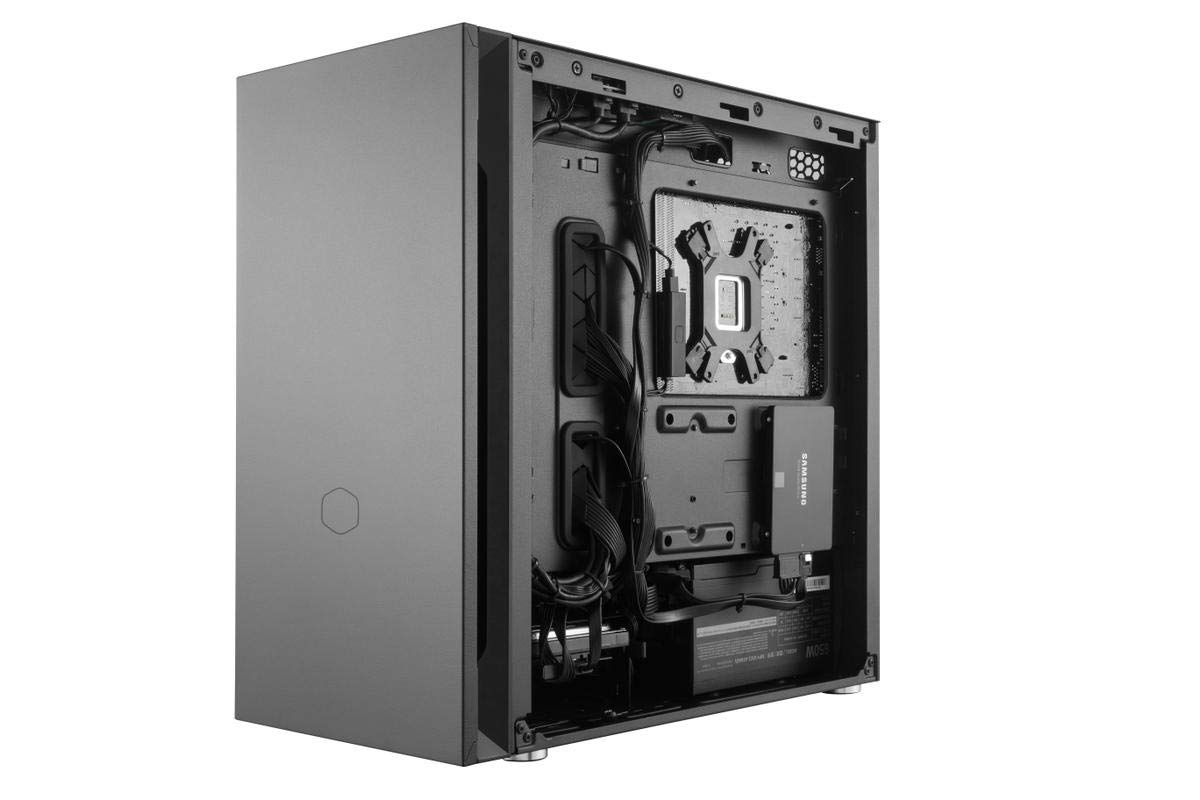 Cooler Master Silencio S400 mATX Tower W/Sound-Dampening Material, Sound-Dampened Steel Side Panel, Reversible Front Panel, SD Card Reader, and 2X 120mm PWM Silencio FP Fans