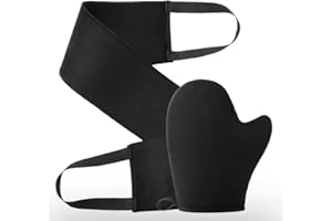 2 Pack Self Tanning Mitt Applicator Kit - Black Self Tanner Mitt and Back Applicator, Ultra Soft for Self Tanner Application