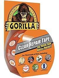 Gorilla Clear Repair Duct Tape, 1.88" x 9 yd., Clear