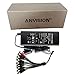 ANVISION AC to DC 12V 5A Power Supply Adapter with 9 Way Splitter Cable, Plug 5.5 x 2.1mm for Led Light Strips, NVR DVR Security Camera, Efficiency Level VI