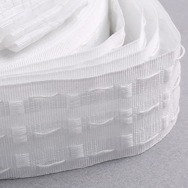 Hoonng 3" Pencil Pleat Curtain Header Tape, 6 Metres