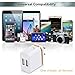 Canjoy 4 Pack 2A 10W Portable Colorful USB Plug Wall Chargers For iPhone 7 / 6s / Plus, iPad Air 2 / mini 3, Galaxy S7 / S6 / S6 Edge / Edge+& More (Rose/Blue/Orange/Rose-Golden)