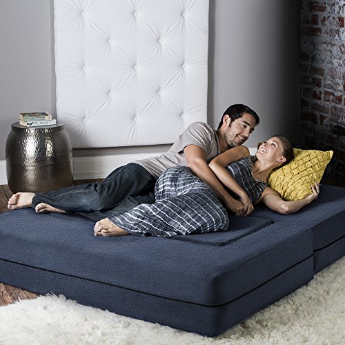 Jaxx Zipline Convertible Sleeper Loveseat & Ottomans / QueenSize Bed