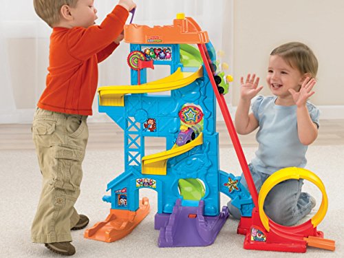 51aXyzMxCOL - Fisher-Price Little People Loops 'n Swoops Amusement Park [Amazon Exclusive]
