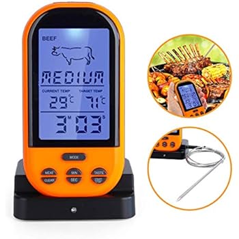 Amazon.com: BAUBEY Wireless Digital Meat Thermometer, BBQ Grill