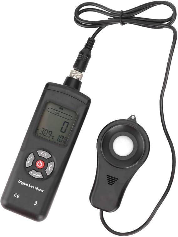 Lux Meter, TL601 Medidor de luz 3 en 1 de alta precisión Iluminómetro