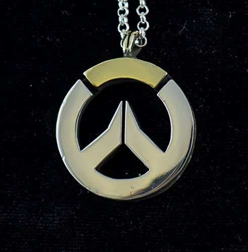 Amazon.com: Overwatch inspired silver & brass pendant: Handmade
