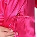 Children's Silk Stain Pure Kimono Wedding Dressing Gown Kimono Robes Bridal Lingerie Sleepwear (12, rose)