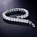 UMODE Jewelry 0.5 Carat Round Cut Clear Cubic Zirconia CZ Tennis Bracelet For Woman (7.2 inch)