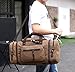 Kenox Oversized Canvas Travel Tote Luggage Weekend Duffel Bag (Coffee)