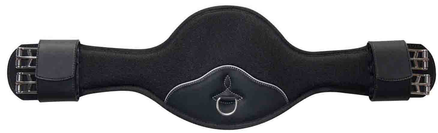 Reitsport Amesbichler Rainer Short Girth Butterfly Length 80 cm Black Dressage Girth Non-Slip Memo Foam