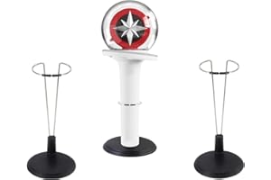 WYBDANS 2 Pcs Kpop Lightstick Stand, Compatible with Official Lightsticks, Display Stand,Compatible with Stray Kids , Enhypen, Twice,Ateez Lightsticks,(Black)
