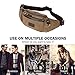 Eshow Fanny Pack for Men, Fashion Waist Pack Crossbody Fanny Pack Multi-pocket Travel Essentials Small Crossbody Bag Men