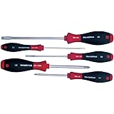 Wiha 30295 Screwdriver Set, Slotted and Phillips, 5 Piece